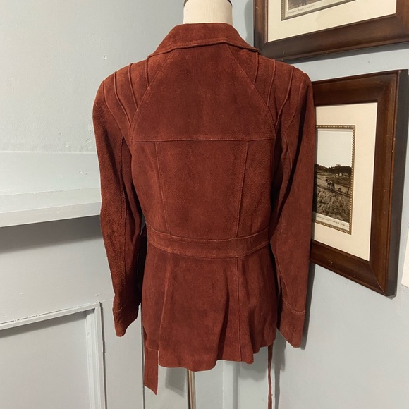 1970s Red/Burnt Orange Suede Jacket - Picture 6 of 8